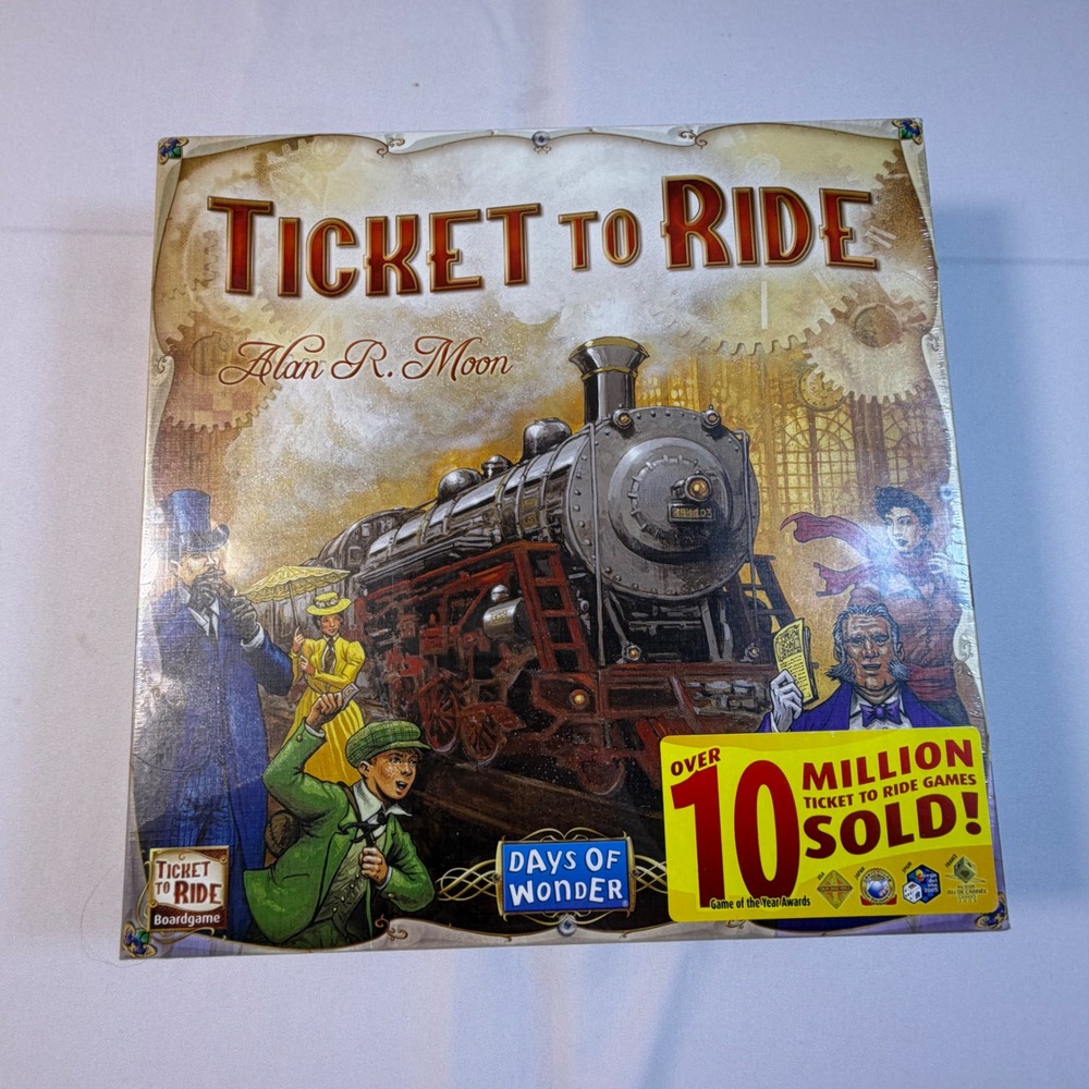 Ticket to Ride Board Game Days of Wonder New Sealed Strategy Adventure 7201